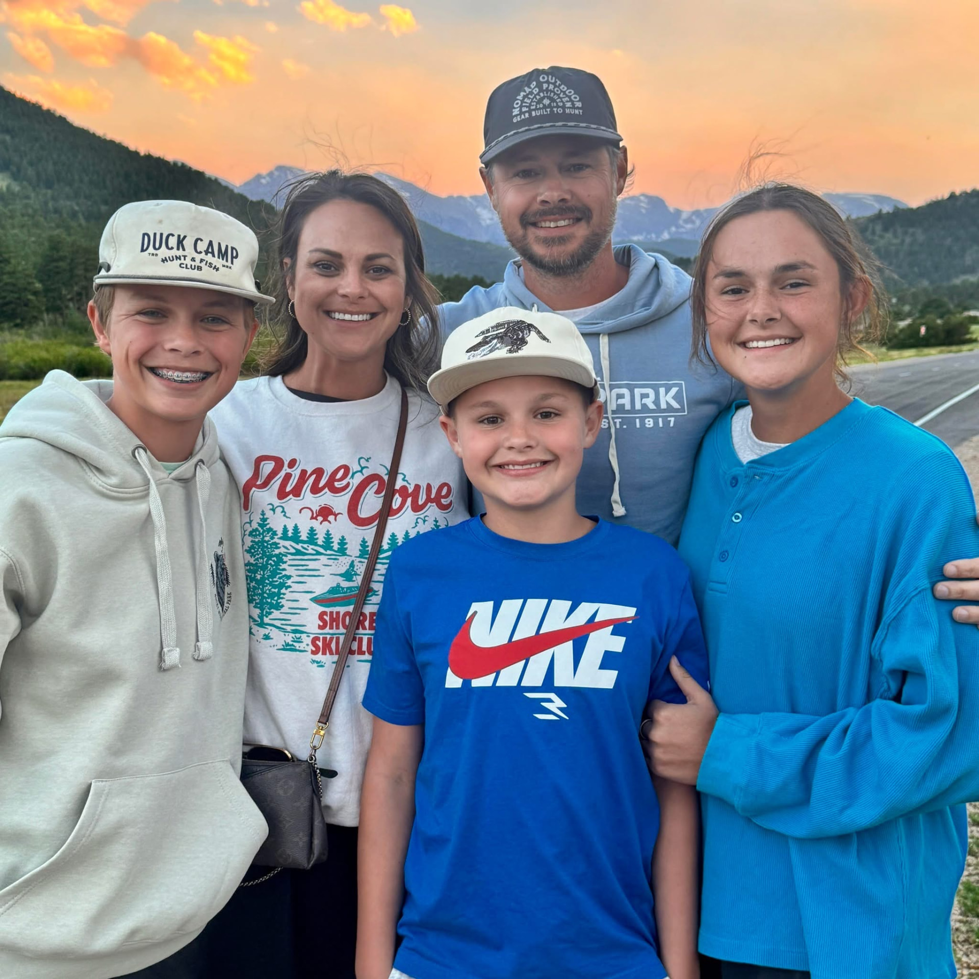 Shane and Courtney with their family